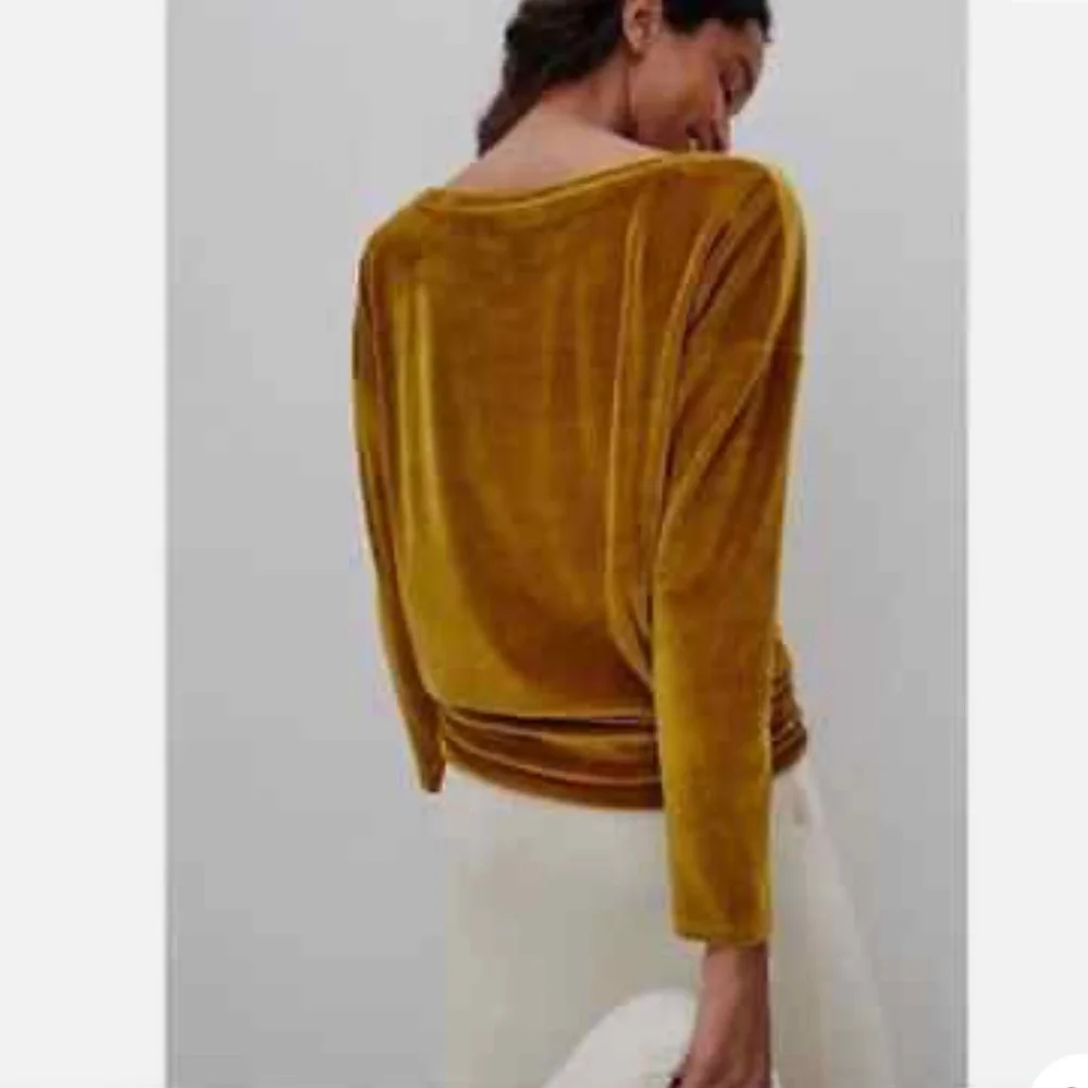 Nwt Sunday Saturday anthropologie velour top m - Picture 2 of 8